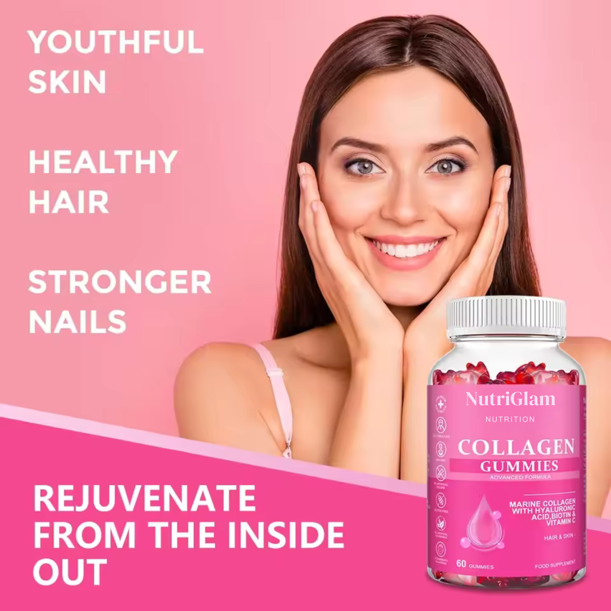 NutriGlow Marine Collagen Gummies